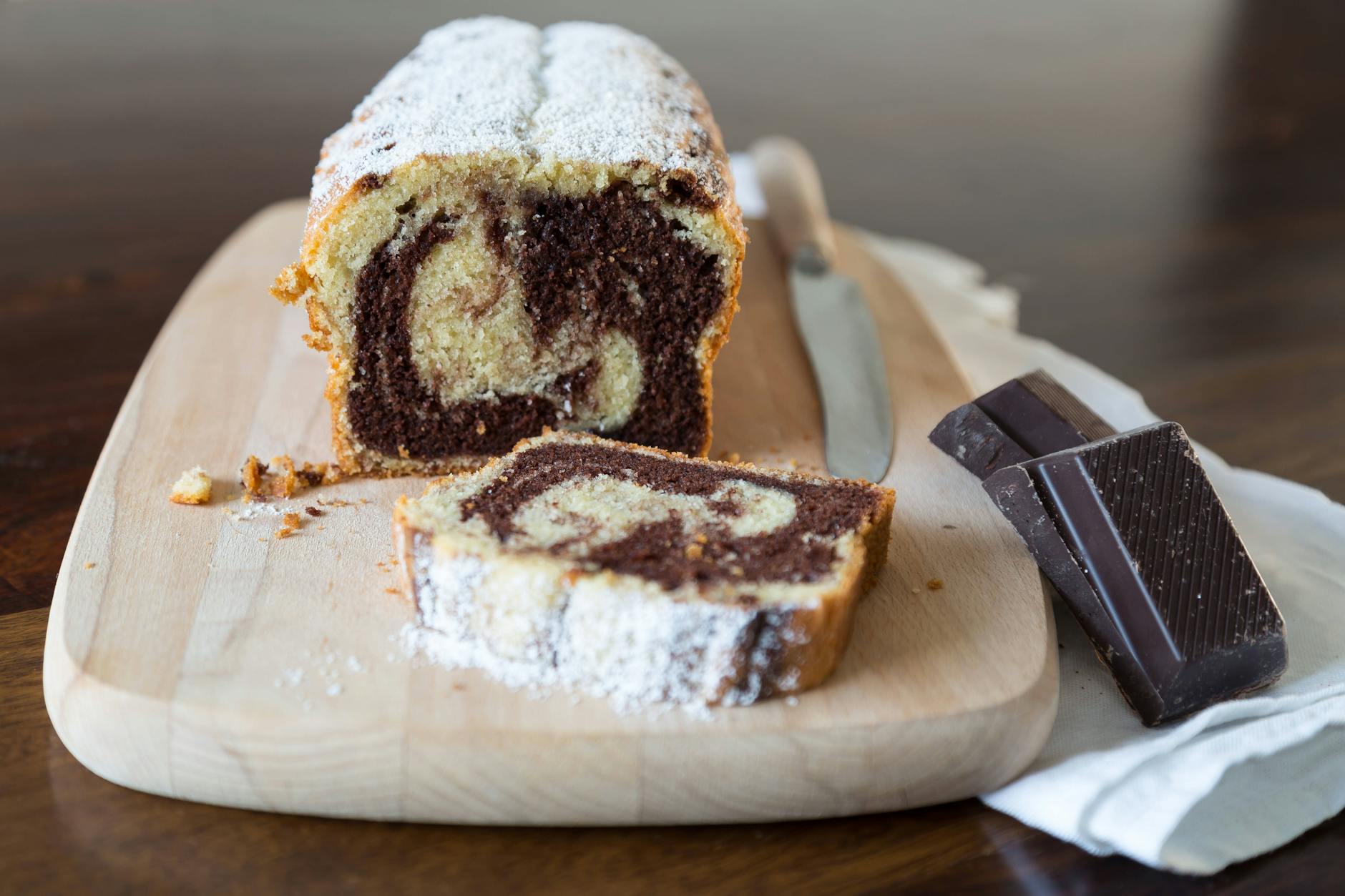 Der Marmorkuchen wird so fluffig!