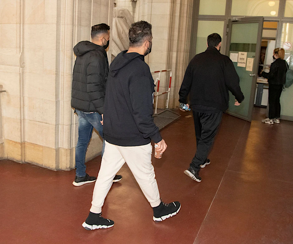 Berlin: Mitglieder der Familie&nbsp;Abou-Chaker im Gerichtsgebäude.