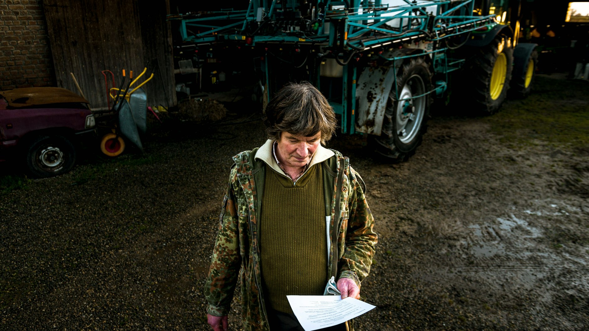 Landwirt Eckardt Heukamp wird von RWE aus Lützerath vertrieben.