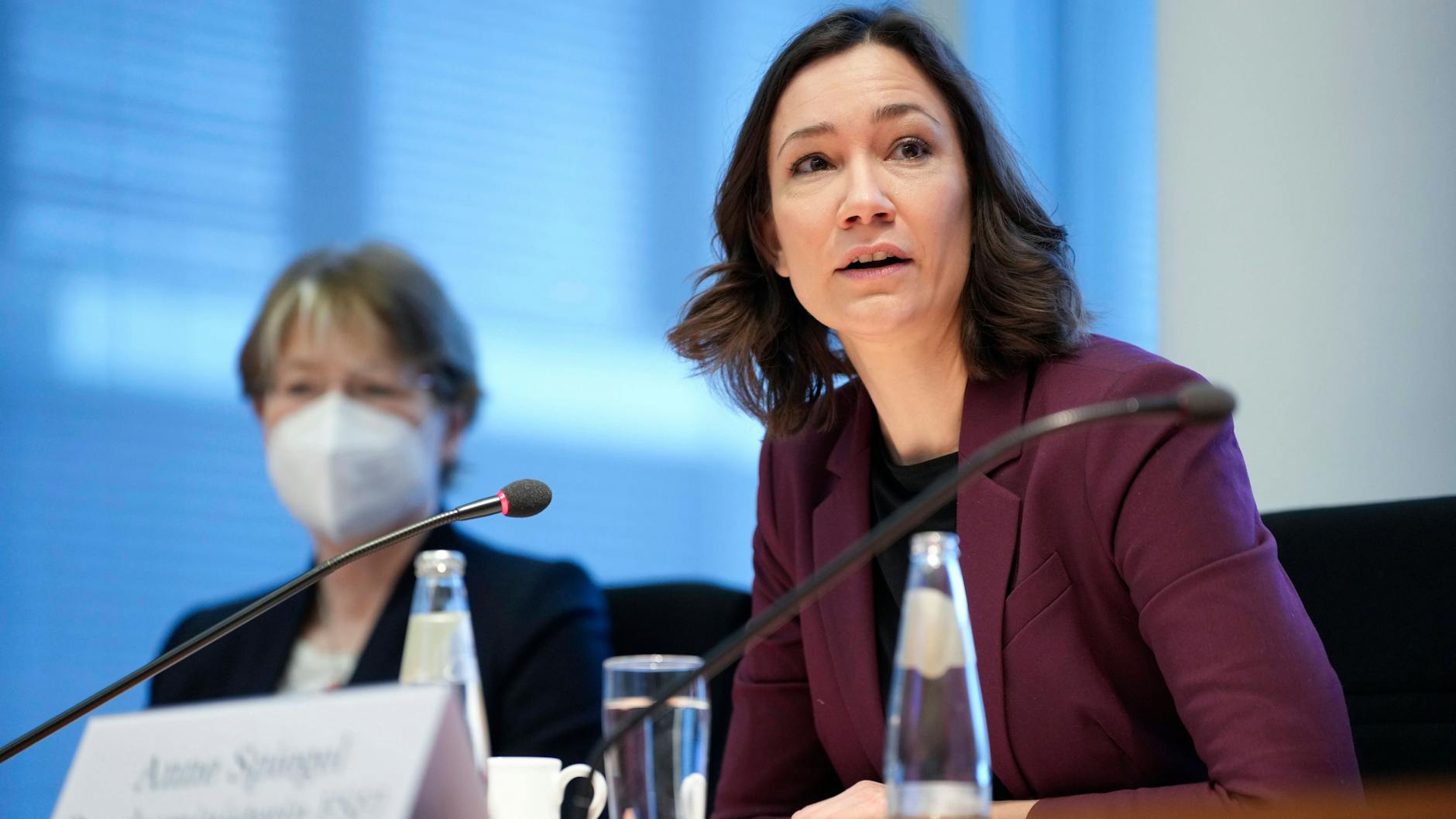 Familienministerin Anne Spiegel (Grüne) vergangene Woche bei der konstituierenden Sitzung der Kinderkommission im Deutschen Bundestag