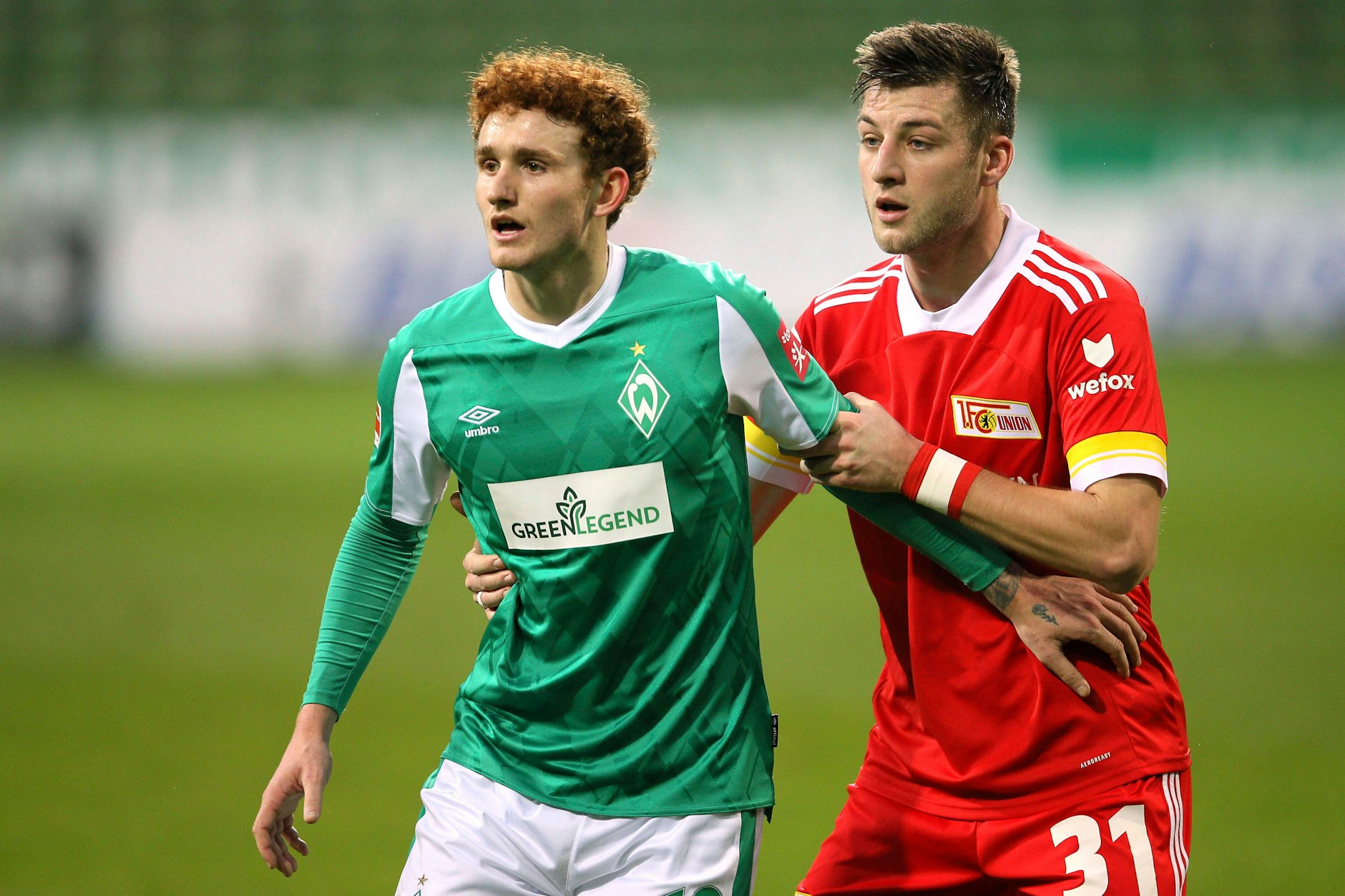 Tauscht Unions Robin Knoche im Sommer das rote Leibchen der Eisernen mit dem Dress von Werder Bremen?