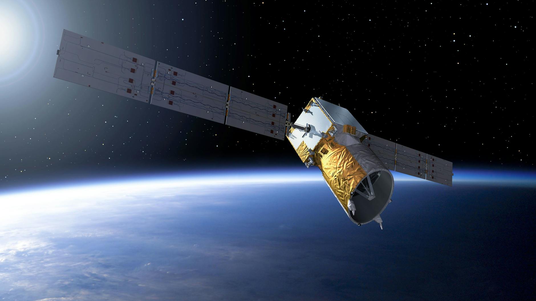 Ein Satellit der europäischen Raumfahrtagentur Esa