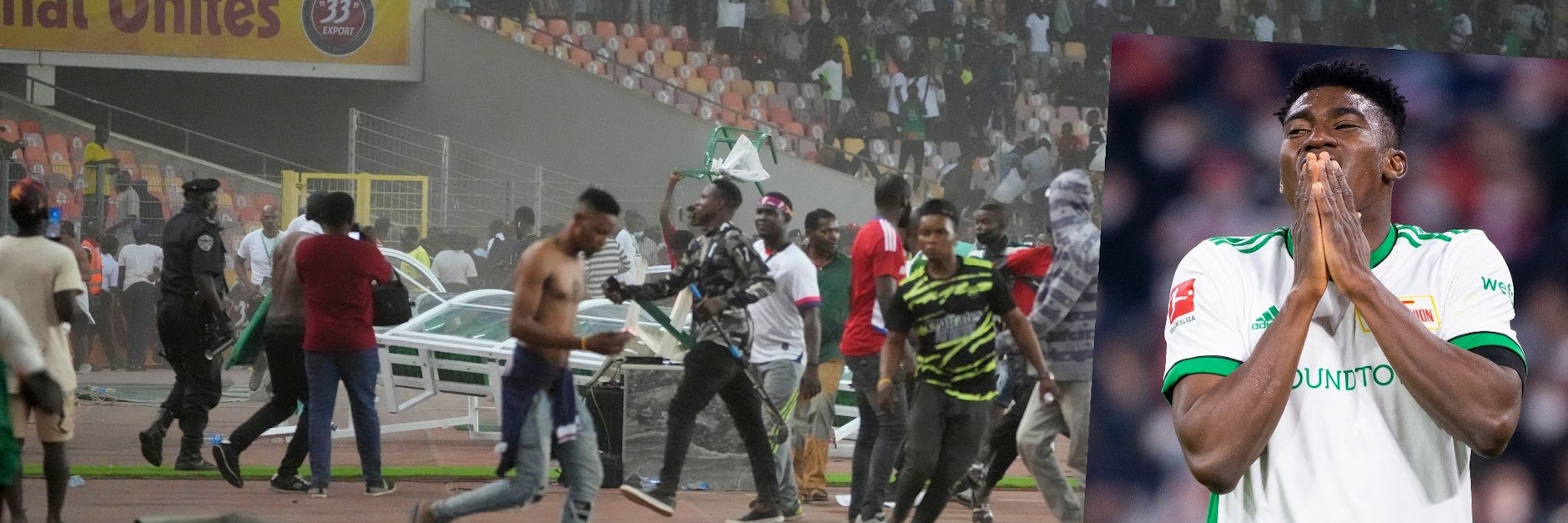 Nigerianische Fußballfans randalieren nach dem Aus in der WM-Qualifikation.