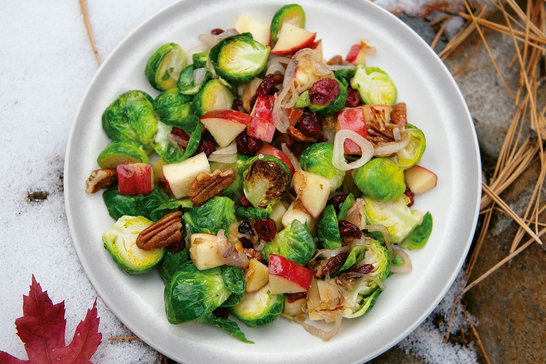 Bunte Rosenkohlpfanne ist ein richtiger Immun-Booster.