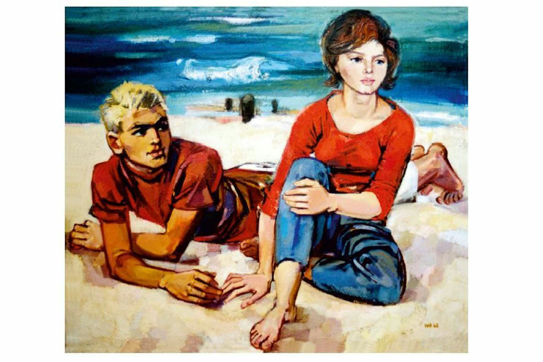 „Am Strand III“: Walter Womacka fertigte 1962 die Kopie für sich selbst, in den 1990er-Jahren kaufte sie der Geschäftsmann Wan Chew aus Taiwan.