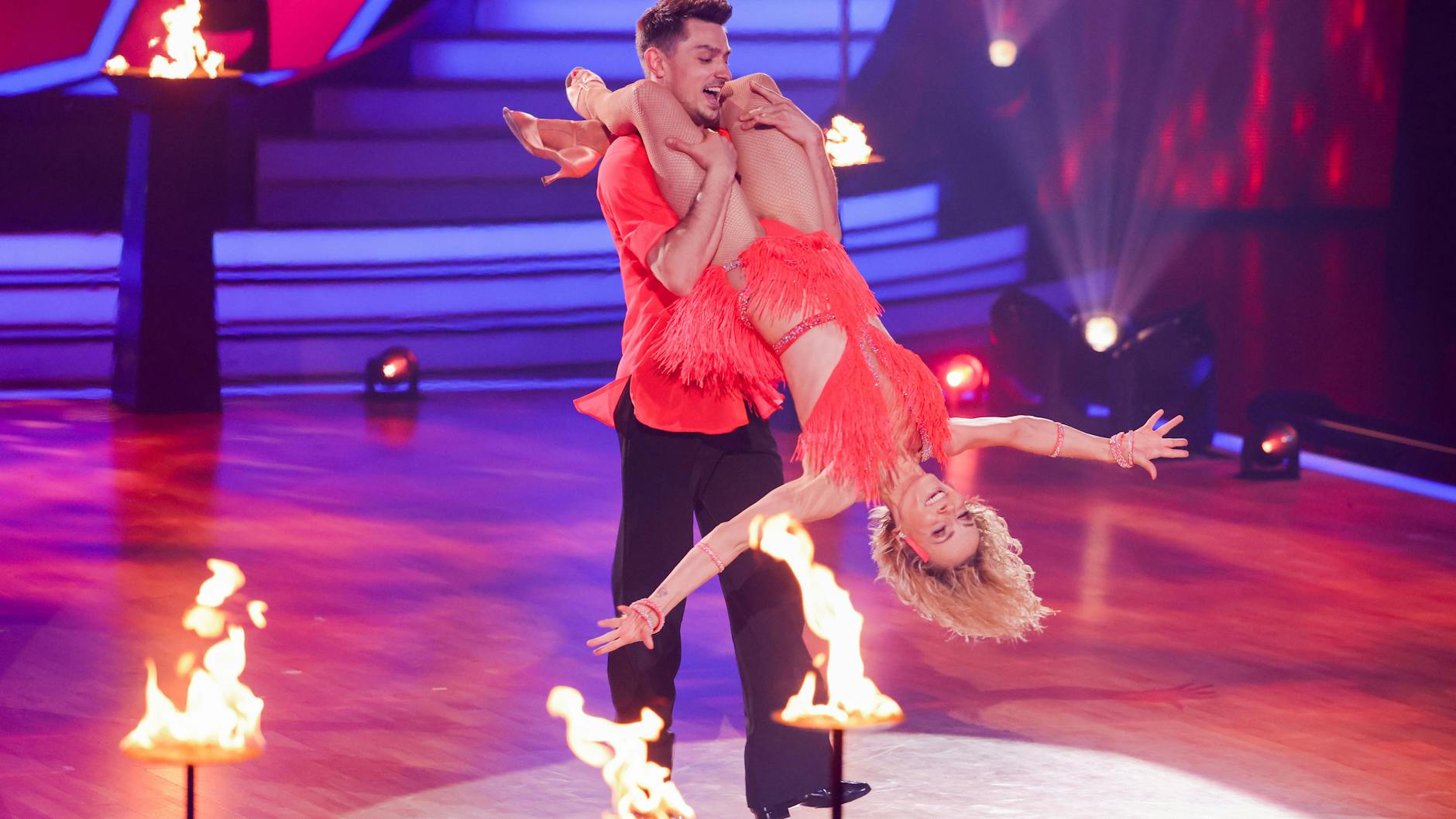 „Let's Dance“: Janin Ullmann und ihr Tanzpartner Zsolt Sándor Cseke bekommen immer ziemlich gute Jury-Noten.