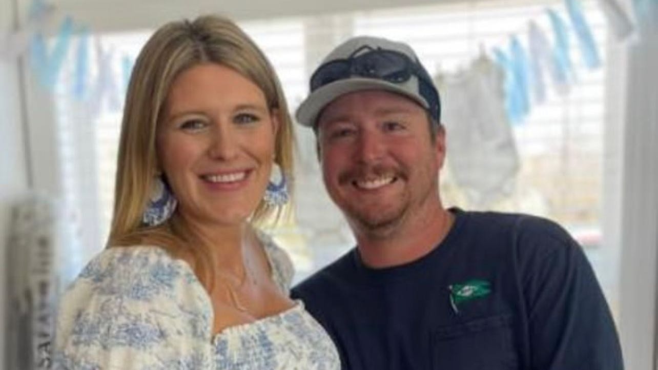 Lauren und Steve Banks vor der Geburt des Babys.