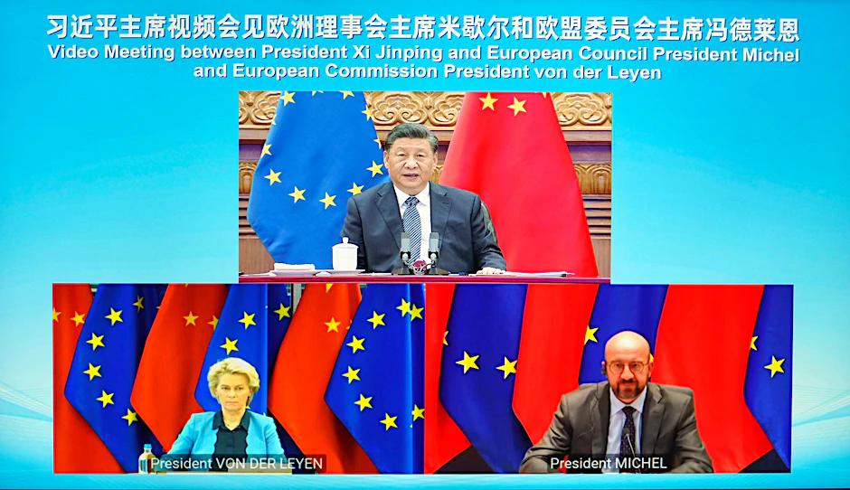 Das Treffen der EU mit China am 1. April