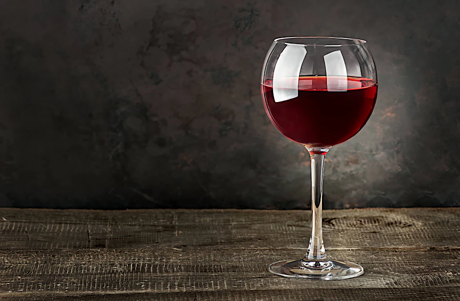 Ein Glas Rotwein