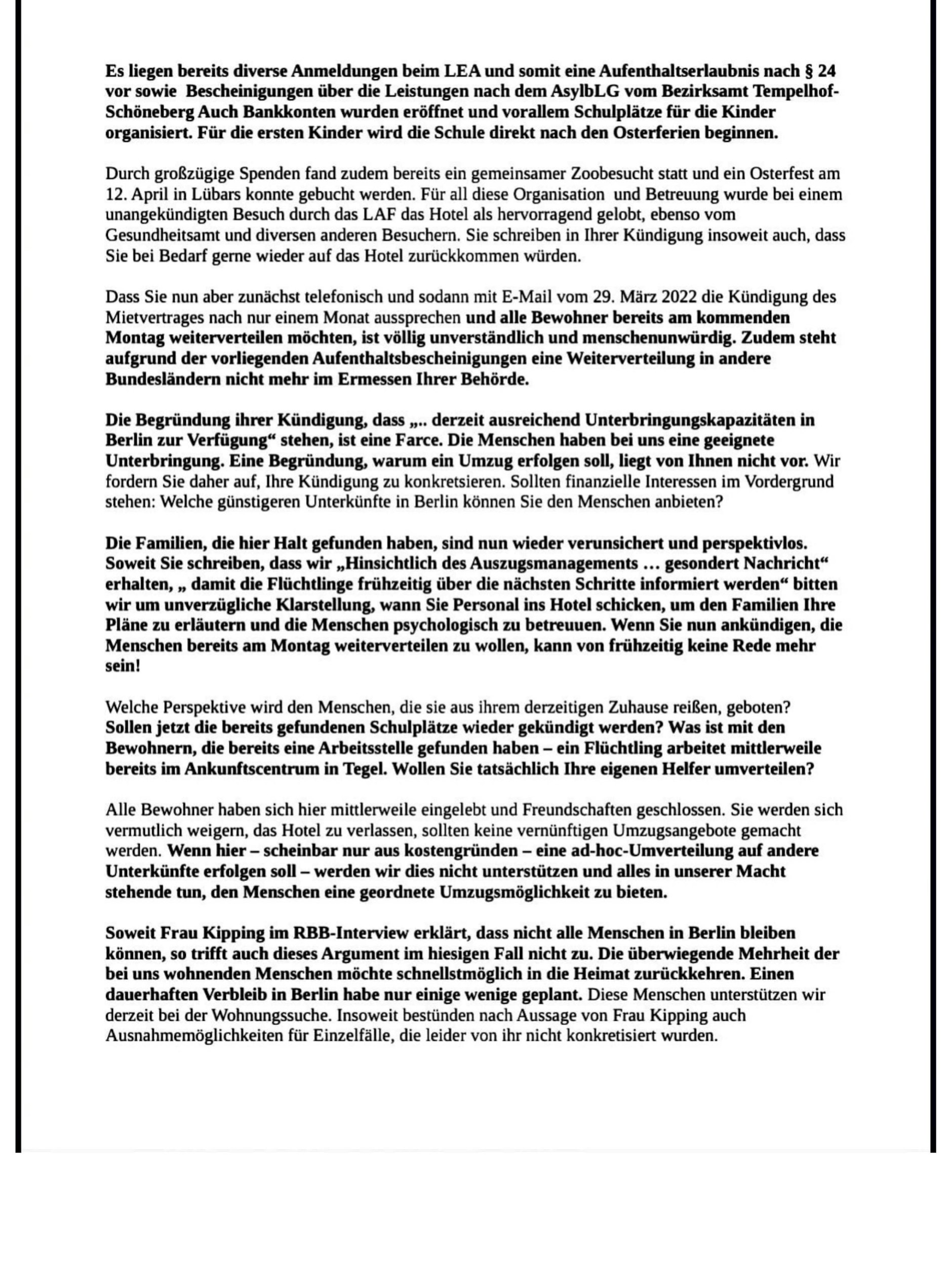 Offener Brief von Anne Fiedler, Teil 2