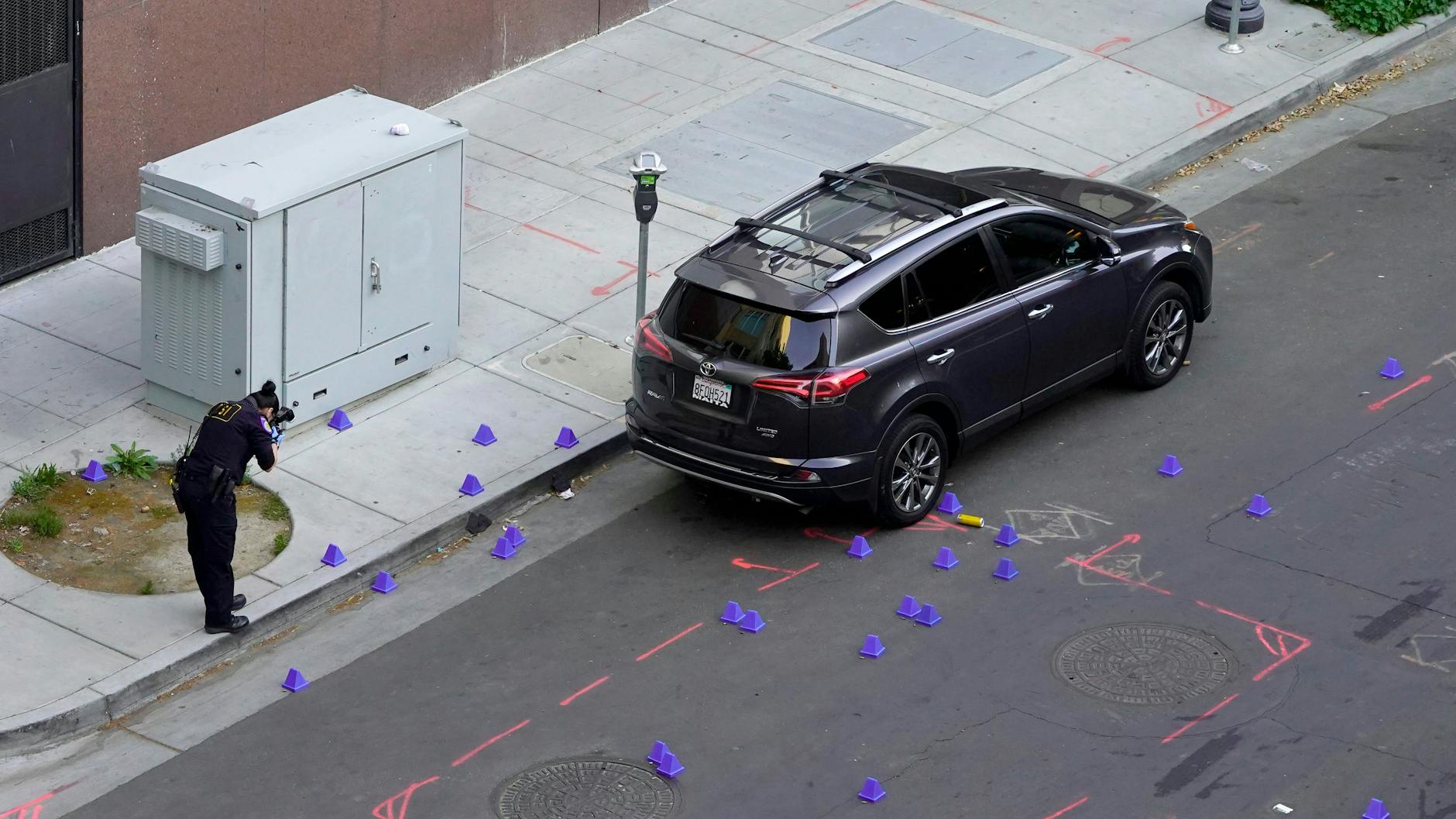 Der Tatort in Sacramento bei Tageslicht.