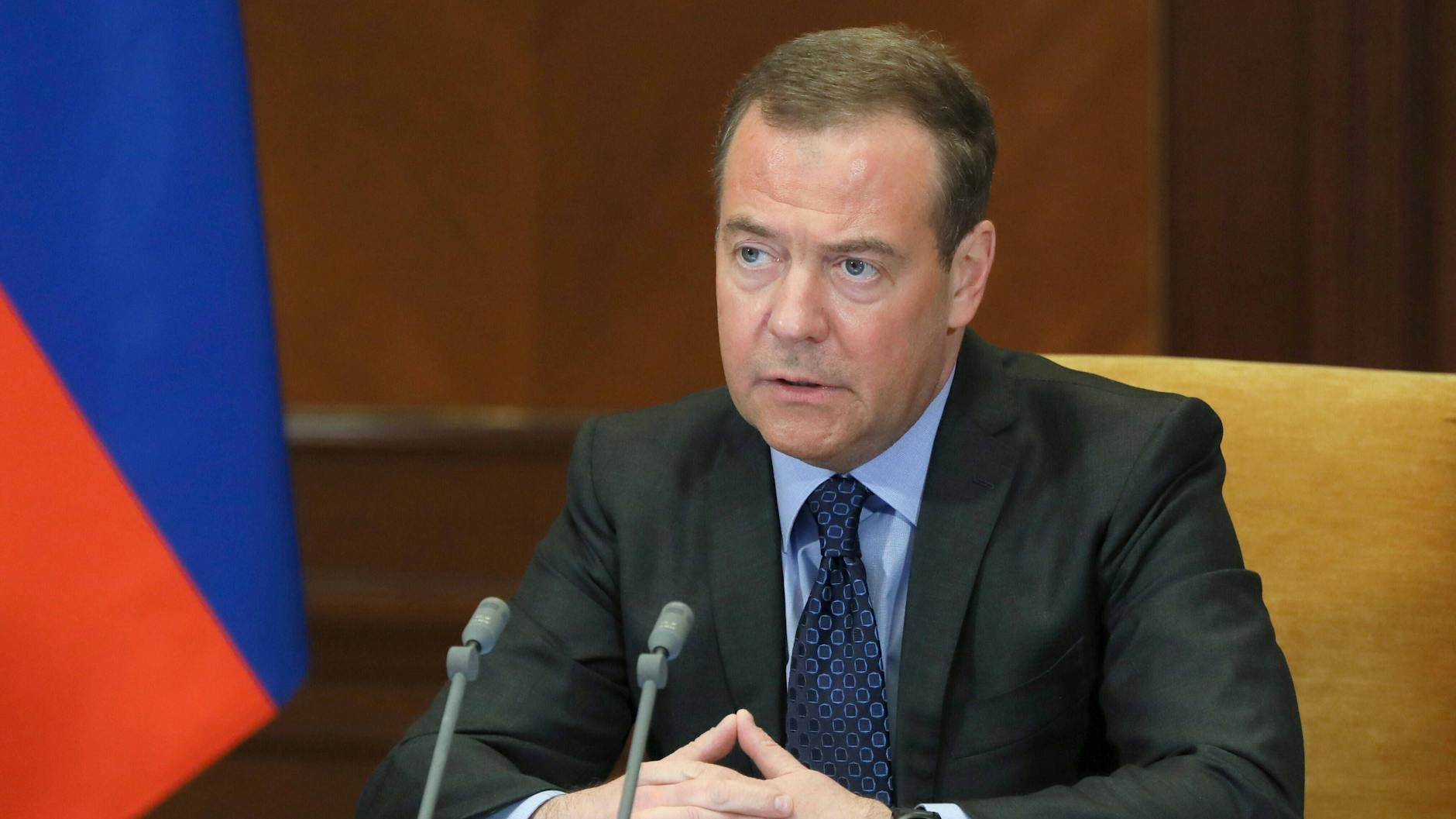 Der ehemalige Präsident Russlands Dmitri Medwedew