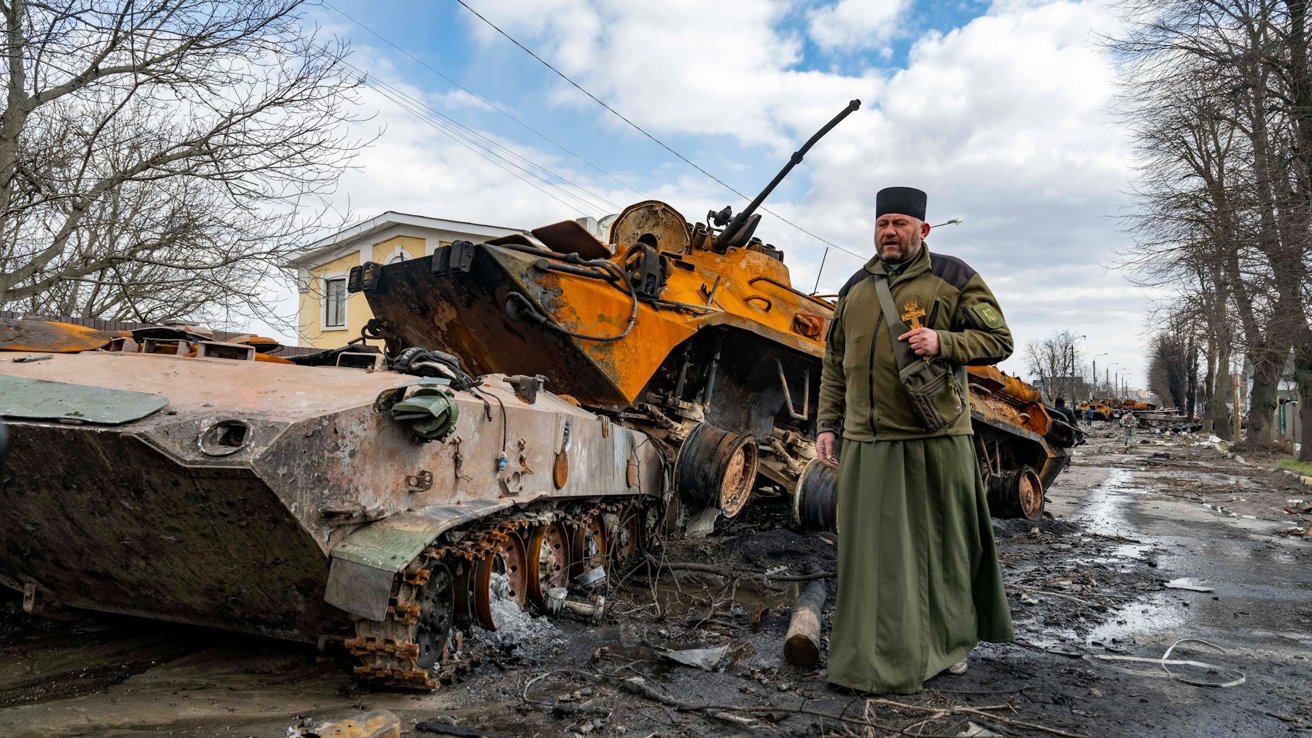 Ukraine-Konflikt, Eindrücke aus Butscha. April 2022.