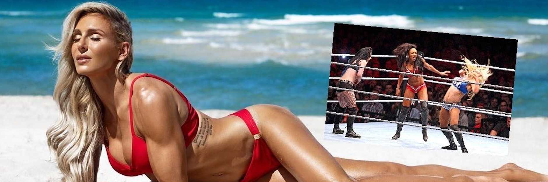 Wrestling-Star Charlotte Flair spielt nicht nur im Ring mit ihren Reizen.