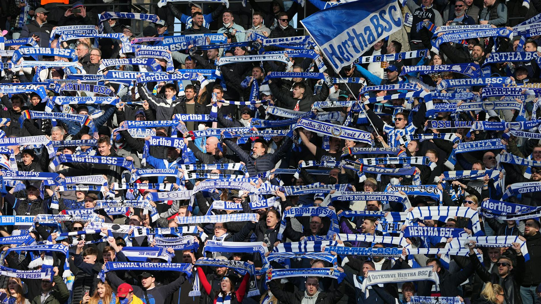 Hertha-Fans im Olympiastadion (Archivbild).