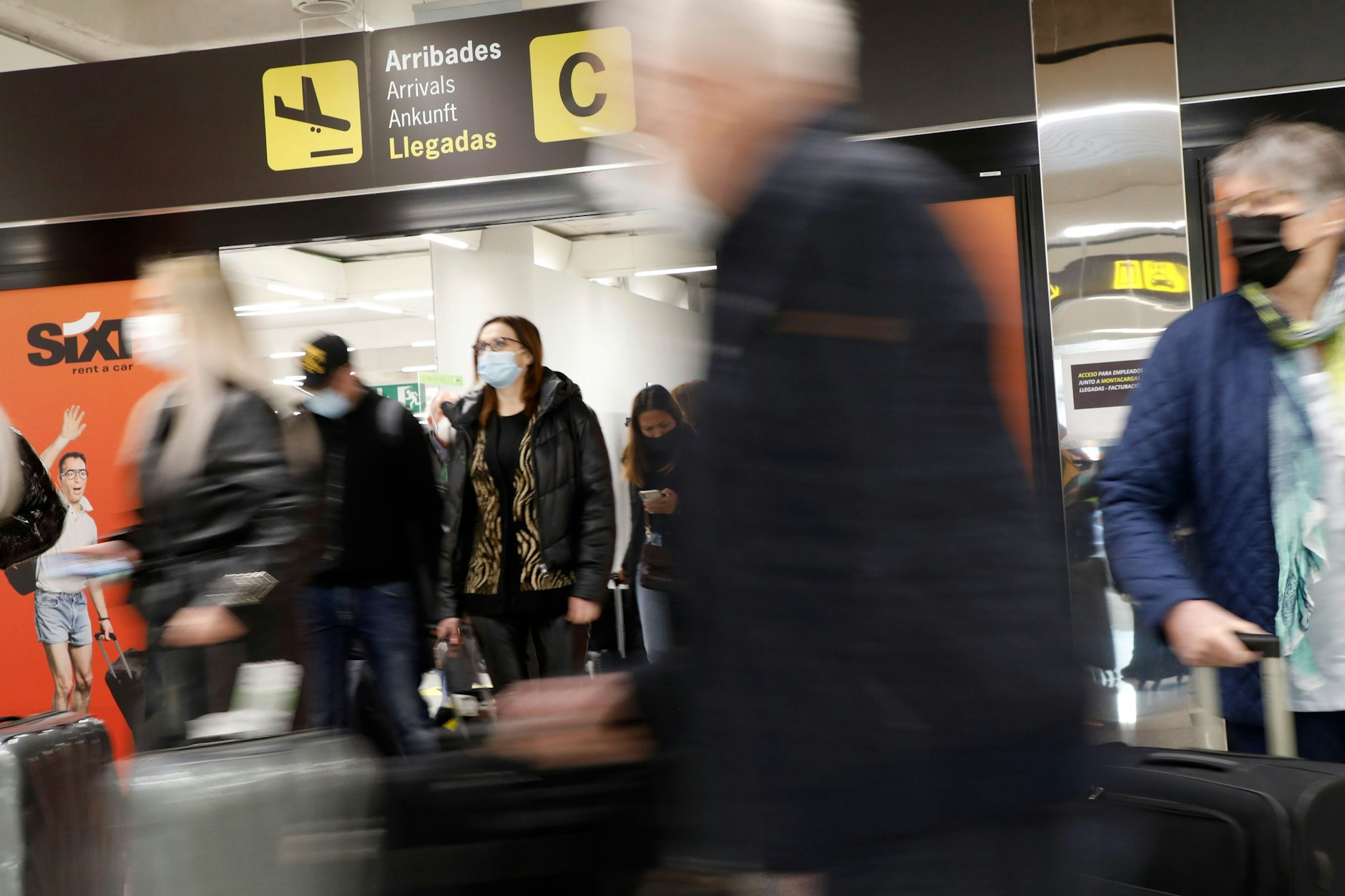 Am Flughafen von Palma de Mallorca: Auf der Insel werden jetzt viele Touristen ihren Oster-Urlaub verbringen.