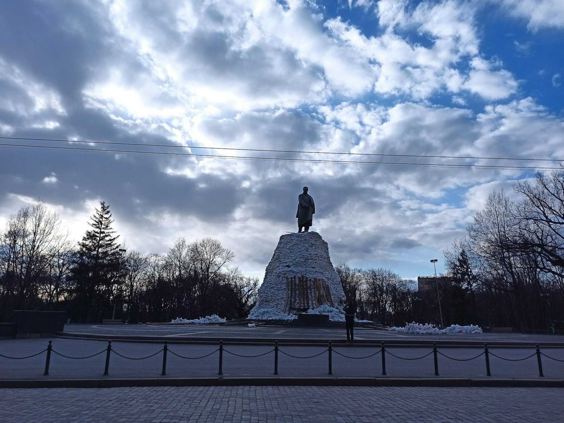 Das Denkmal des ukrainisch Nationaldichters Taras Schewtschenko wurde