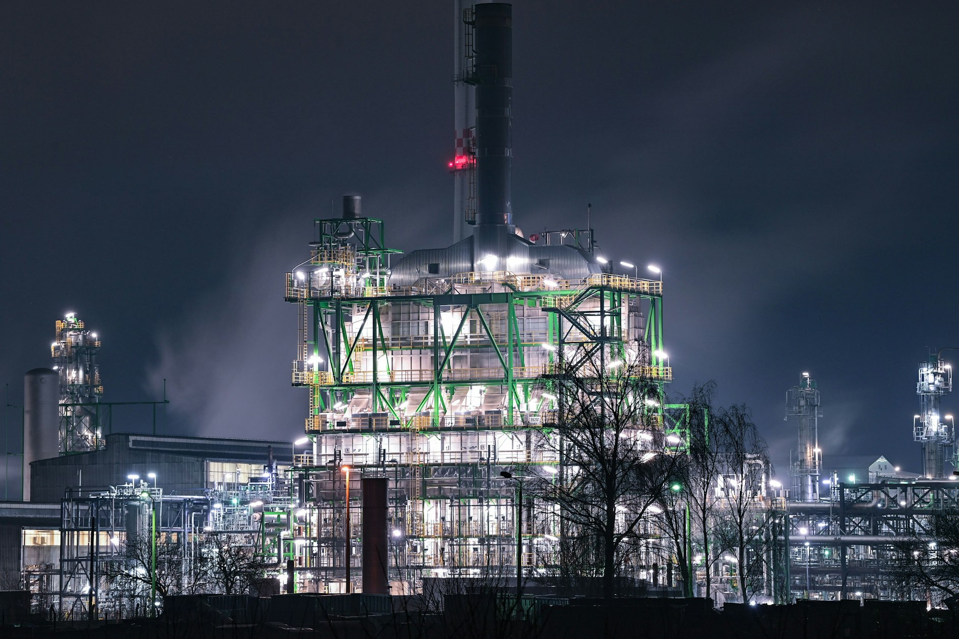 Die Erdöl-Raffinerie in Schwedt. Steht sie im Falle eines Erdöl-Imbargos gegen Russland vor dem Aus?