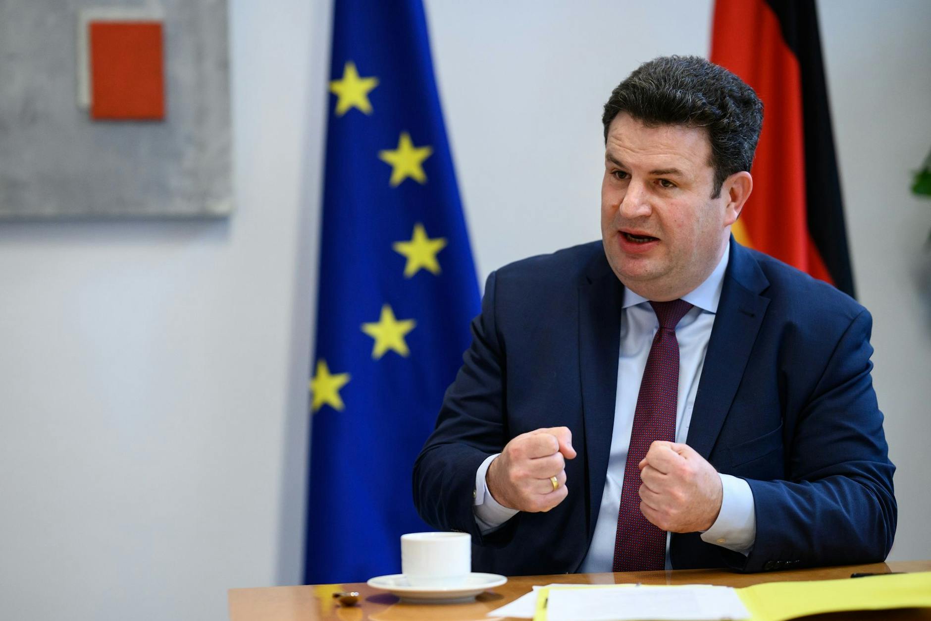 Energisch: Bundesarbeitsminister Hubertus Heil (SPD)