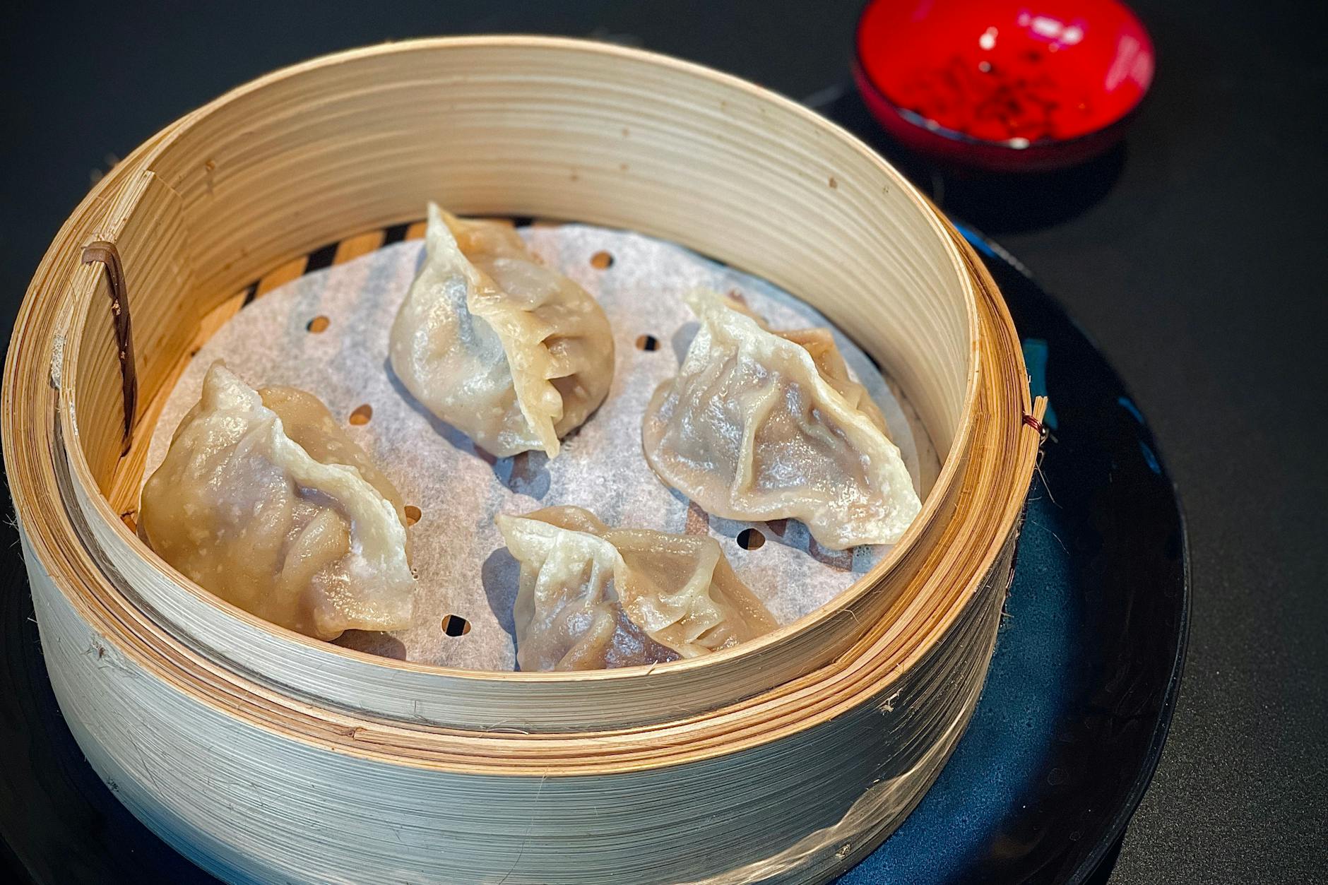 Zum Reinlegen! Dumplings in Ni’s Restaurant am Hackeschen Markt, hier in einer Variante mit Rindfleischfüllung.