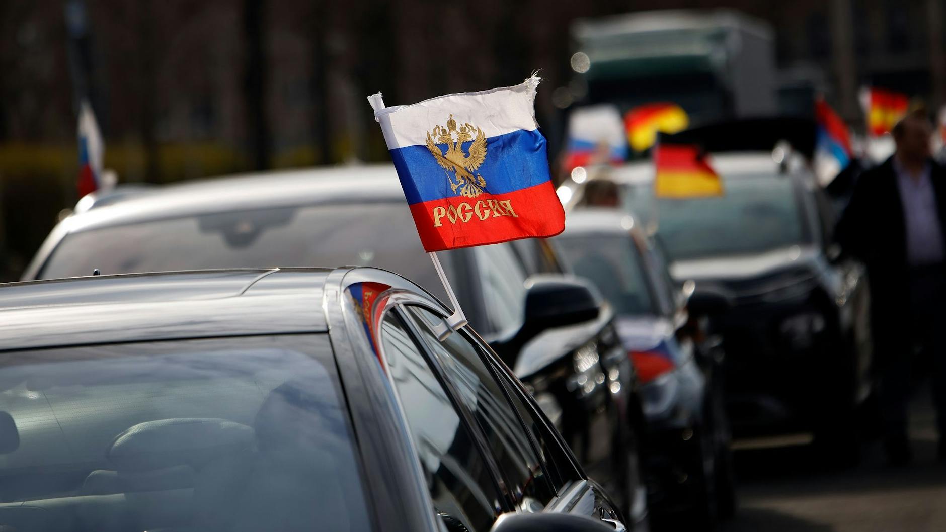 Der „Autokorso der Schande“ Anfang April