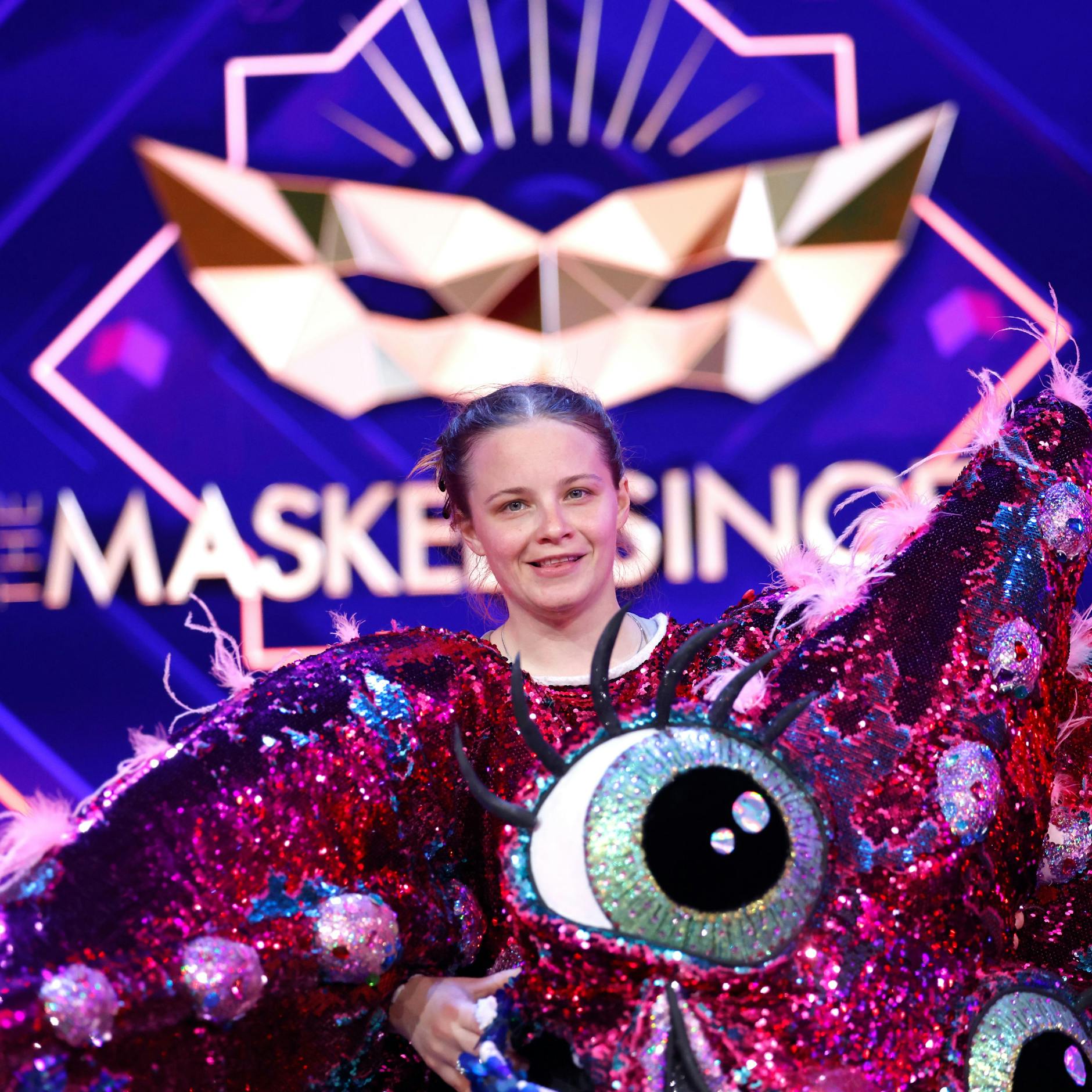Die Figur "Der Seestern" steht in der ProSieben-Show "The Masked Singer" auf der Bühne. Die Schauspielerin Jasna Fritzi Bauer steckte unter der Maske.