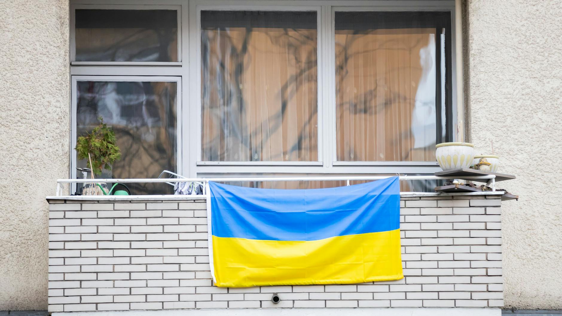 Angreifer fühlen sich von ukrainischen Flaggen provoziert.