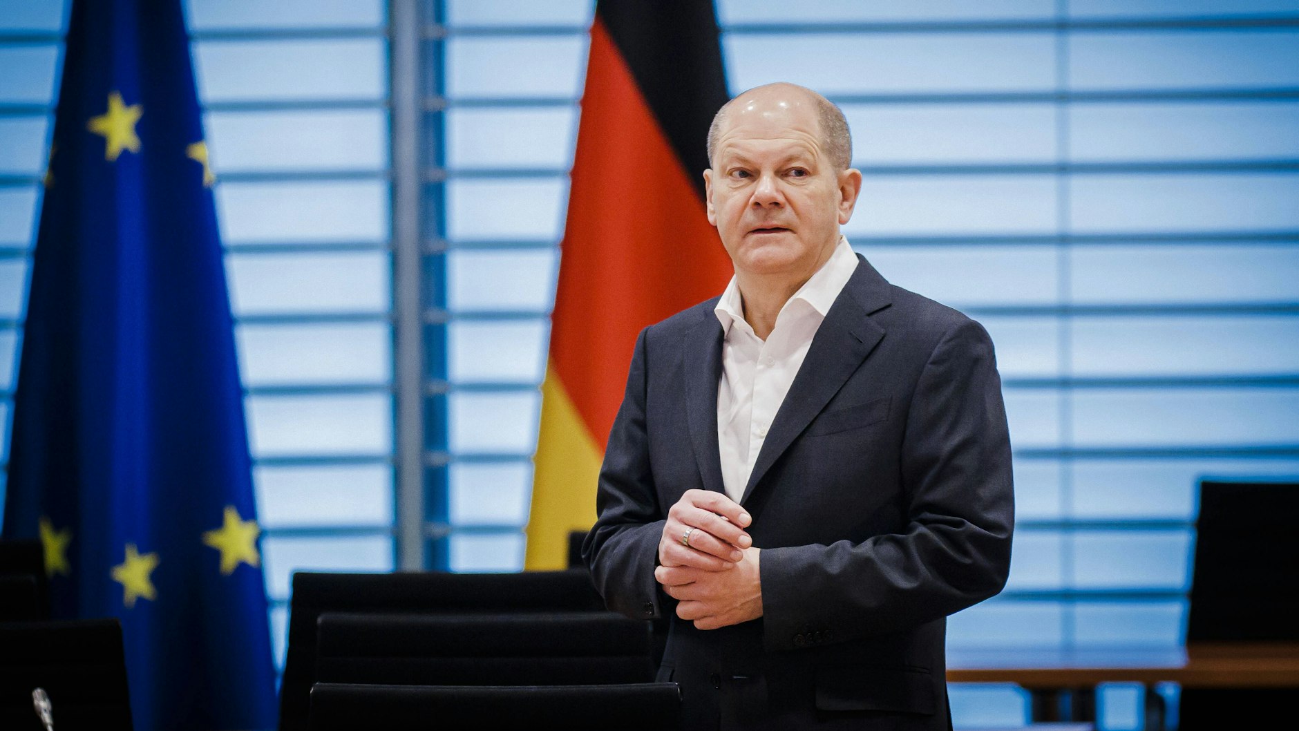 Bundeskanzler Olaf Scholz muss für seinen Ukraine-Kurs Kritik einstecken.