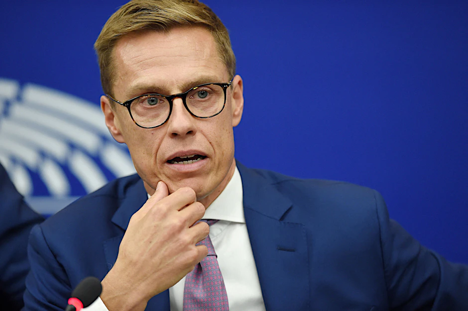 Der ehemalige finnische Ministerpräsident Alexander Stubb:&nbsp;„Wir haben eine Grenze von 1340 Kilometern Länge zu Russland. Wie überlebt man in einer solchen Situation?“