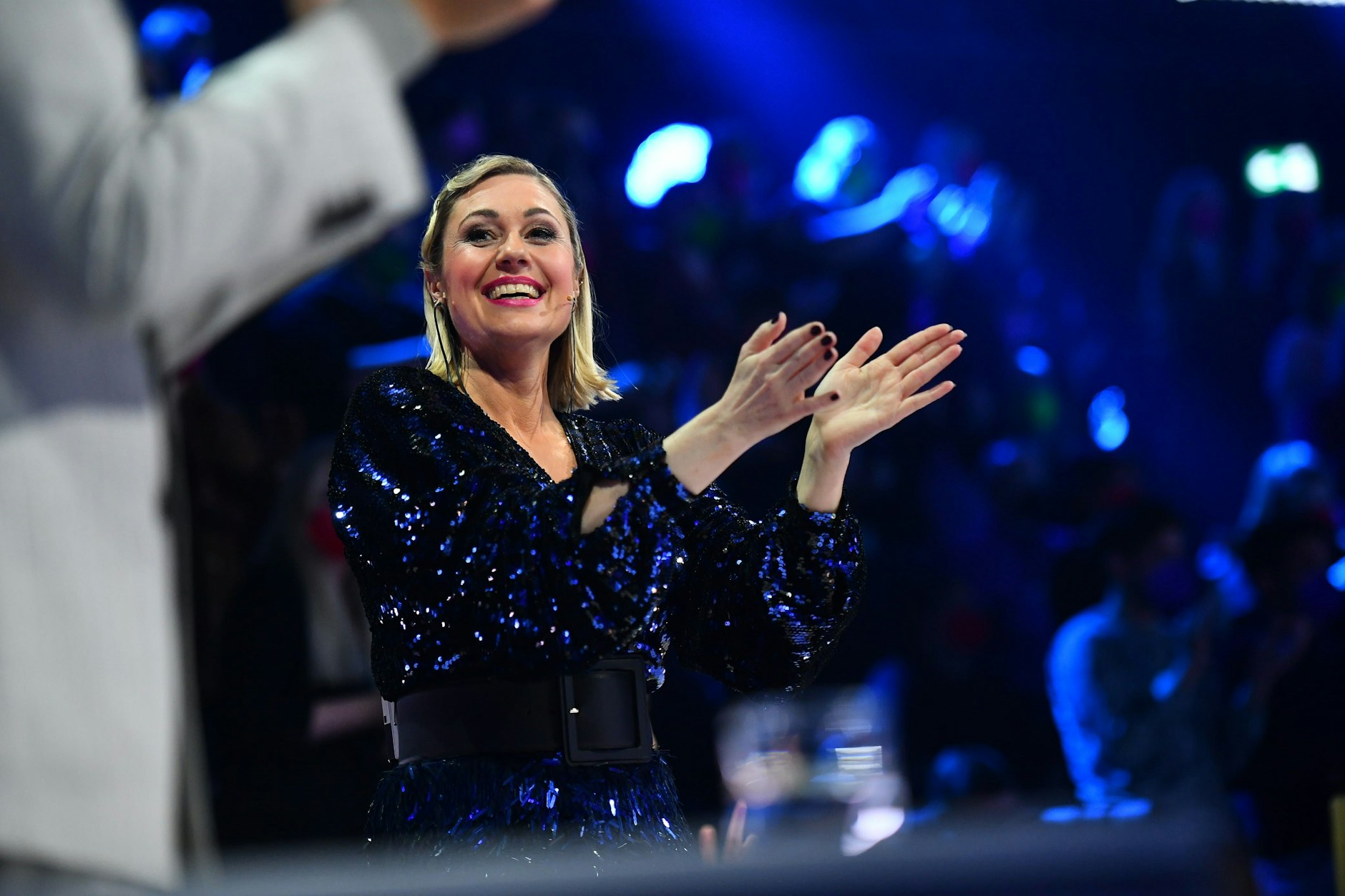 Ruth Moschner gehört zur festen Besetzung des Rateteams von „The Masked Singer“.