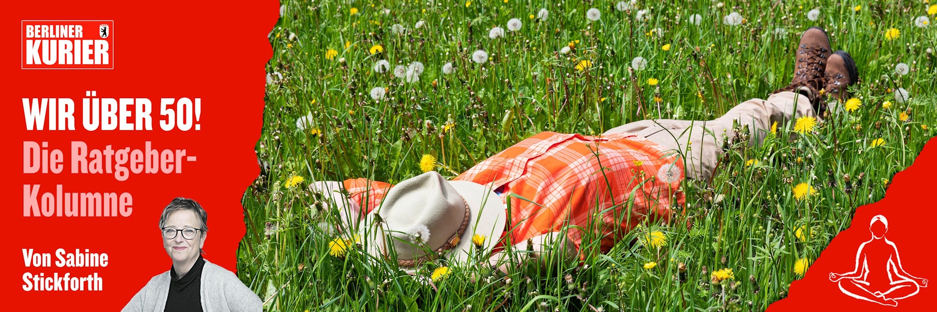 Mein Nachbar, der Neu-Rentner kann sich nun, wann immer er möchte, auf eine Blumenwiese legen und träumen.