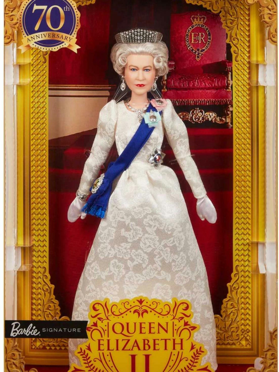 Erkennen Sie eine Ähnlichkeit? Queen Elizabeth als Barbie.