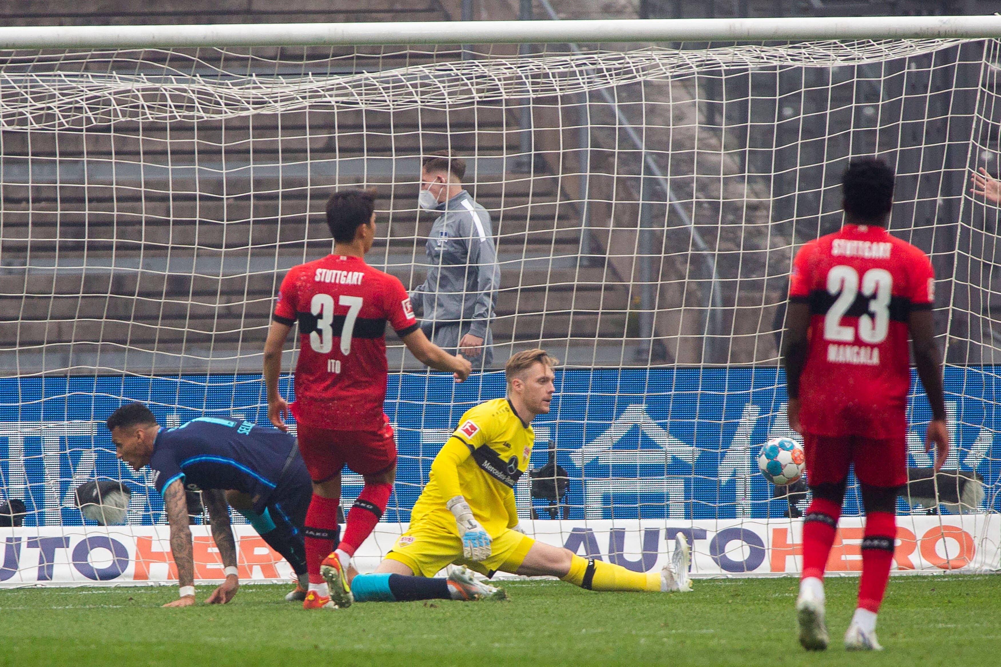 2:0 gegen Stuttgart: Getroffen, gezittert, gejubelt! Davie Selke grätscht Hertha ins Glück