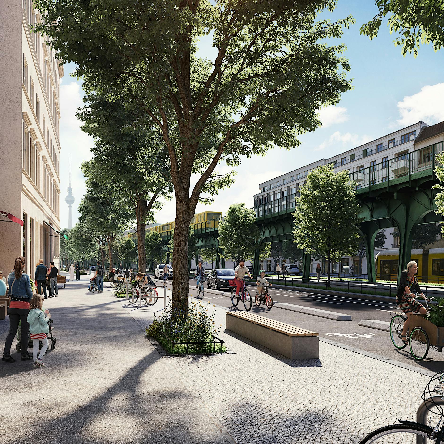 Manja Schreiner entscheidet: Schönhauser Allee bekommt breite Radfahrstreifen