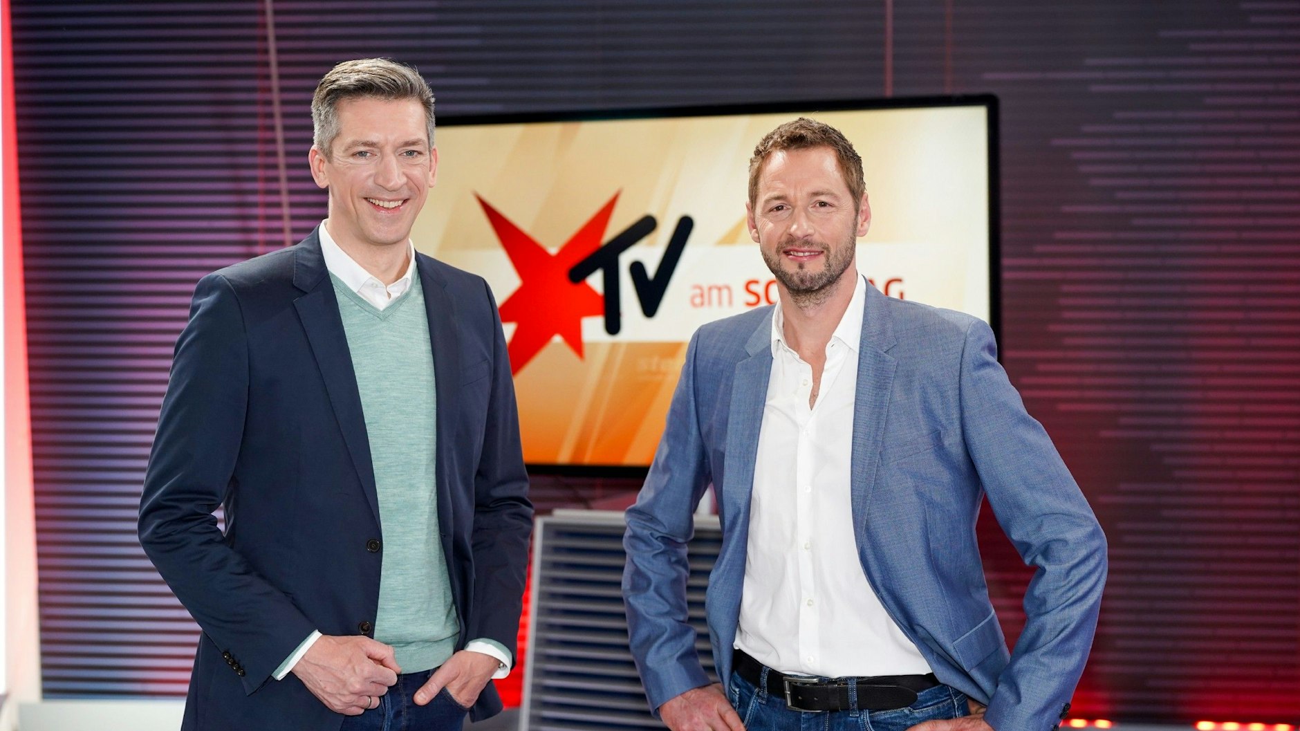 Das Moderatorenteam von „Stern TV am Sonntag“: Diesen Sonntag war Steffen Hallaschka (links) dran, kommende Woche übernimmt zum ersten Mal Dieter Könnes vom WDR.