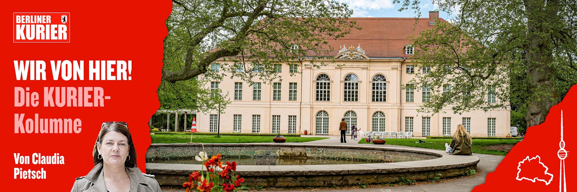 Das Schloss Schönhausen – wer hier herumspaziert oder im Park mit den Kindern Picknick auf einer Decke macht, kommt meistens aus der Nähe.