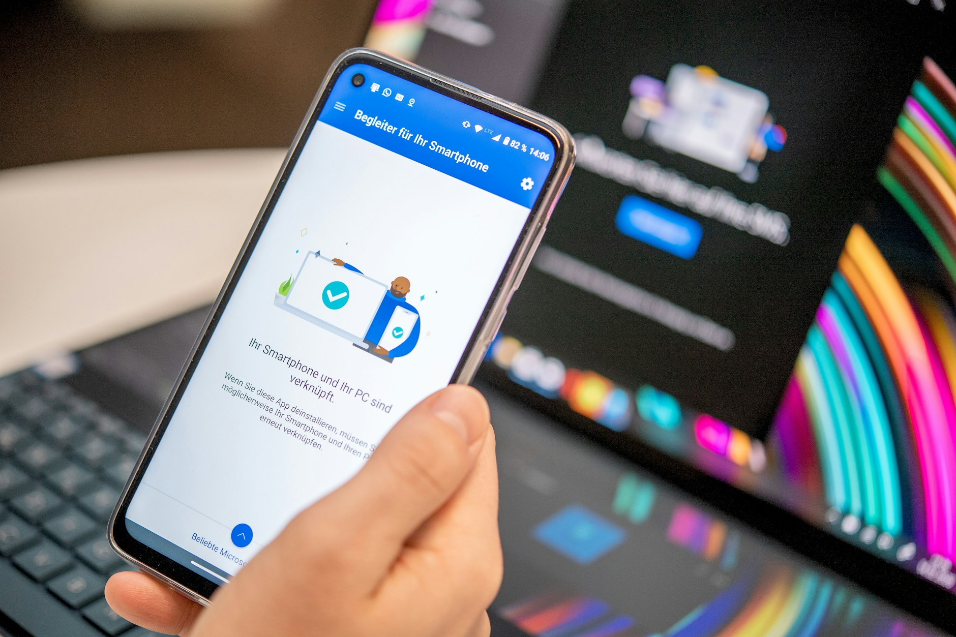 «Link zu Windows» ist das Smartphone-Gegenstück zum überarbeiteten und optisch an Windows 11 angepassten PC-Programm «Smartphone-Link». 