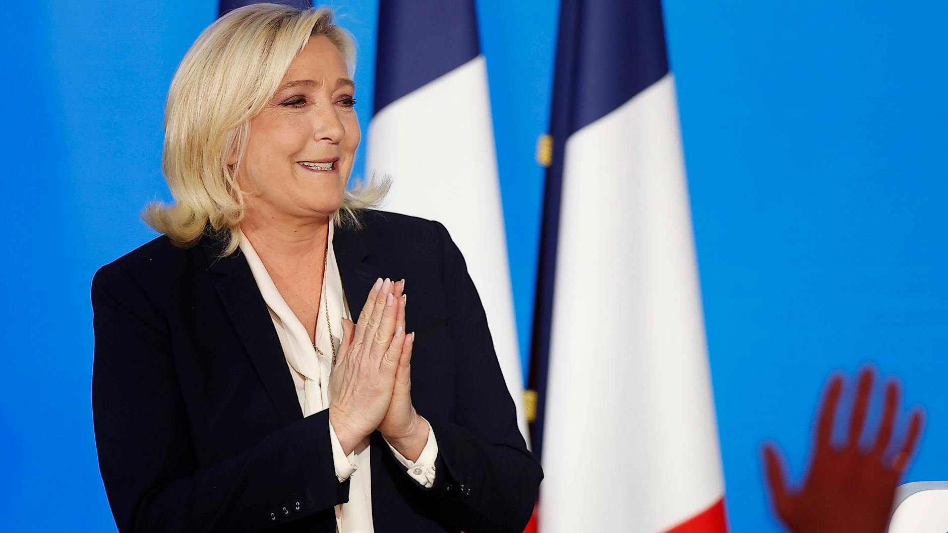 Marine Le Pen verbesserte ihr Ergebnis von 2017 deutlich.