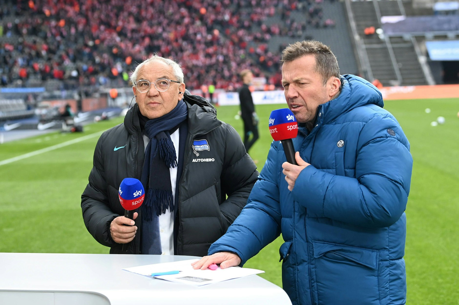 Zwei Legenden des deutschen Fußballs, die sich gut verstehen: Felix Magath und Lothar Matthäus.