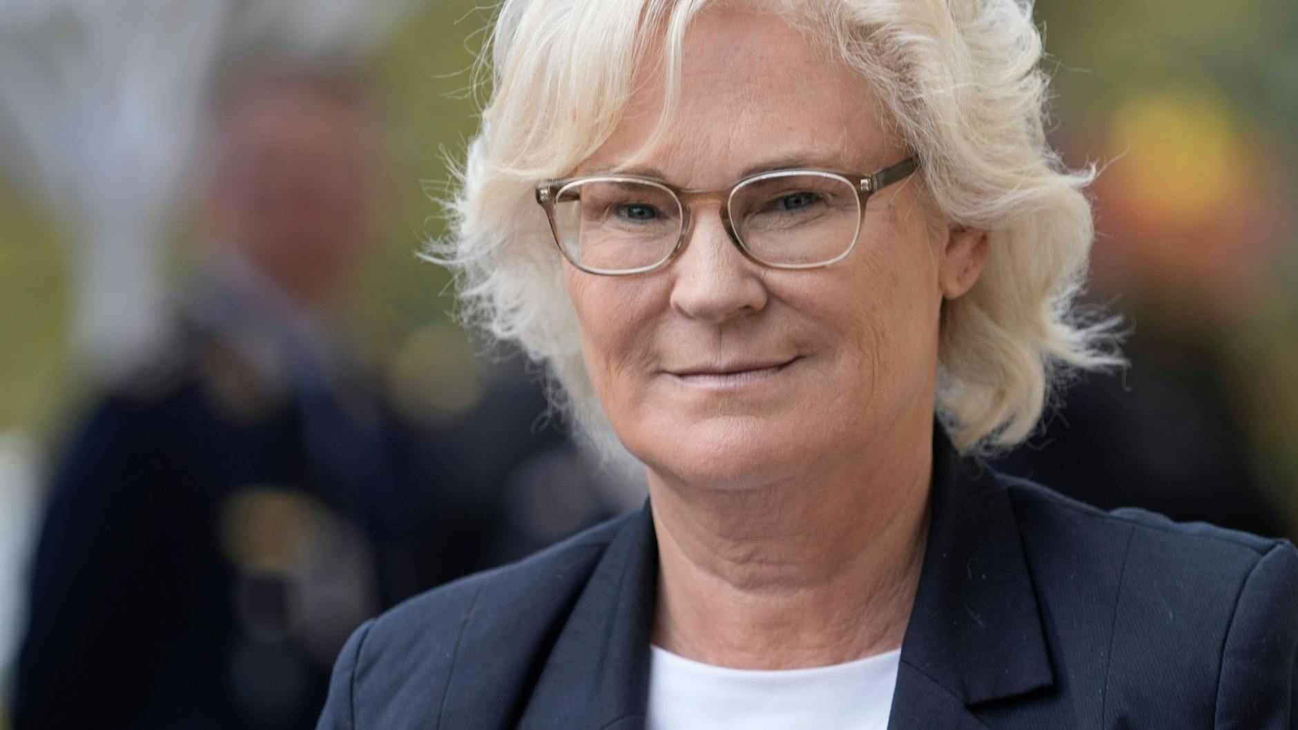 Christine Lambrecht, SPD-Verteidigungsministerin, am Dienstag in Ramstein