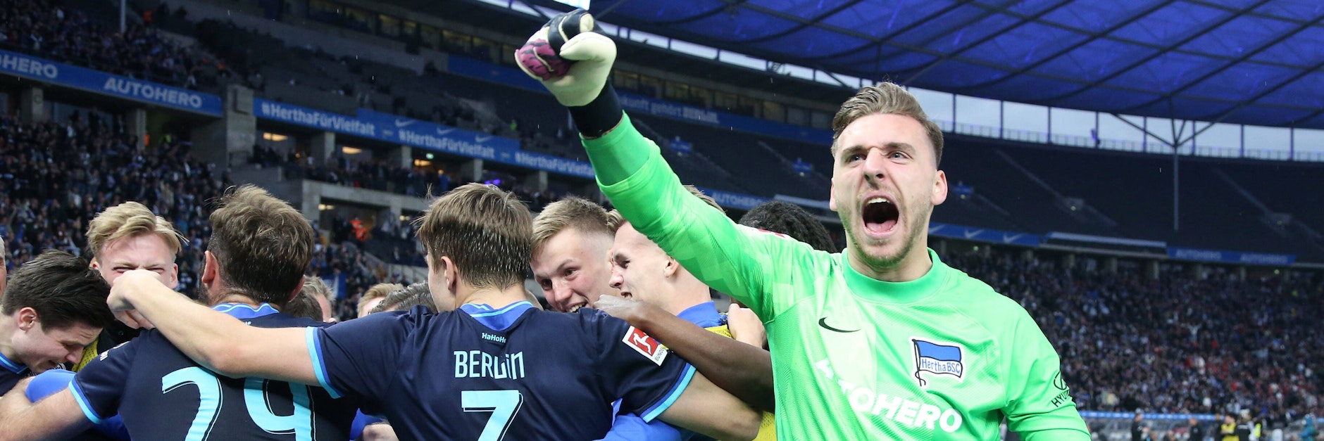 Marcel Lotka war einst nur Torhüter Nummer fünf bei Hertha BSC, hat nun aber großen Anteil am Aufschwung im Abstiegskampf.