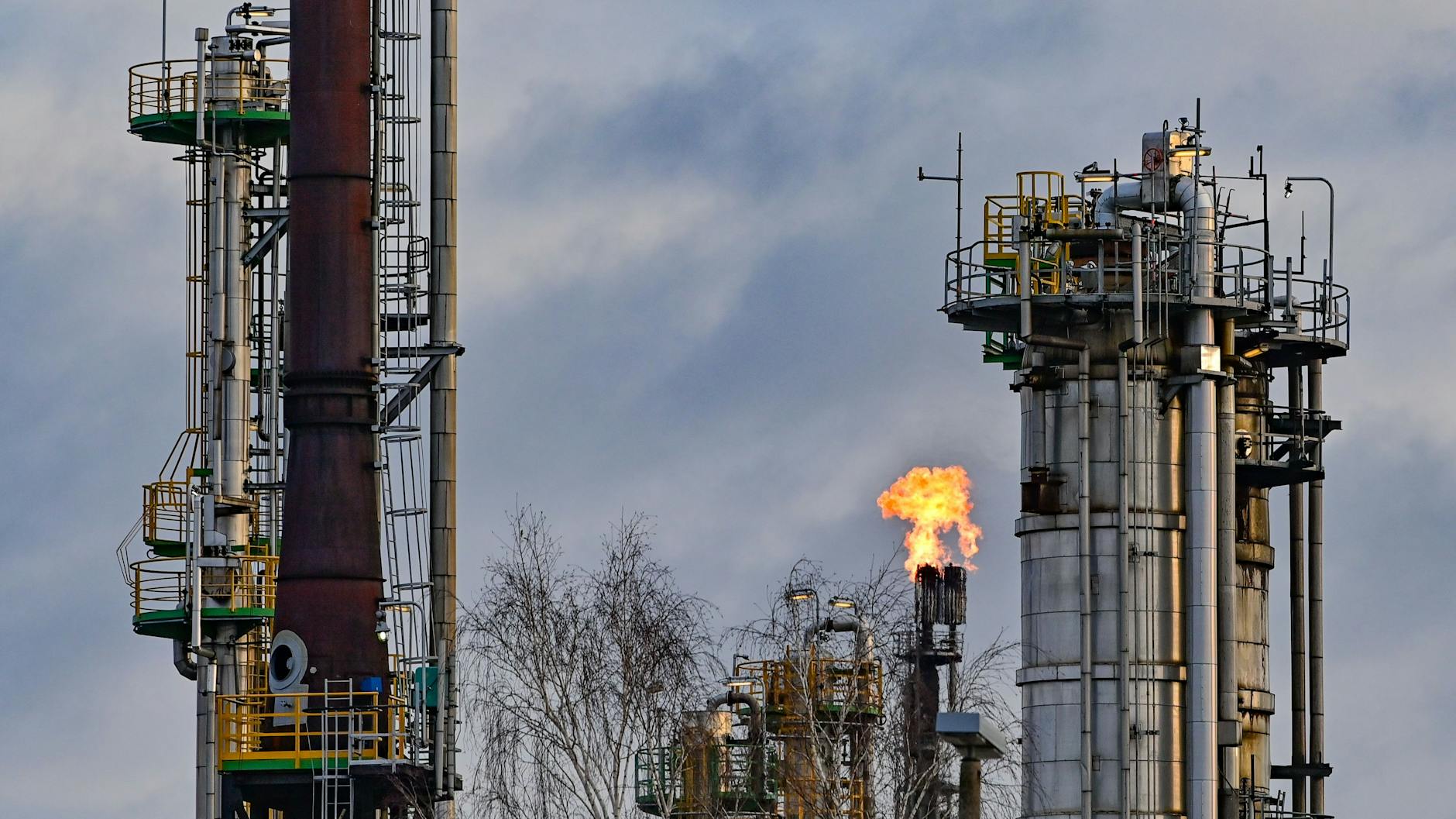 Die Raffinerie im brandenburgischen Schwedt.