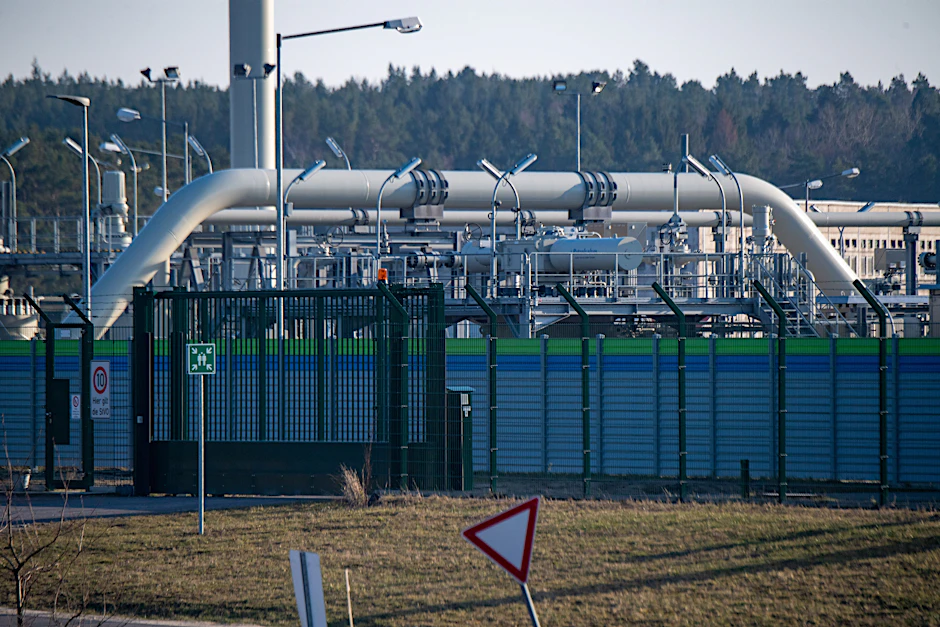 Mecklenburg-Vorpommern, Lubmin: Hier steht die Gasempfangsstation der von Wintershall Dea mitfinanzierten Ostseepipeline Nord Stream 2.