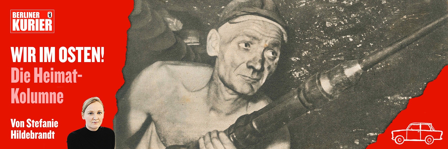 DDR Museum eröffnet neue Sonderausstellung. „Ein Land und seine Helden – 25 Geschichten aus der DDR.“ Hier der Bergmann Adolf Hennecke, der 1948 die Produktionsnorm um 387 Prozent übererfüllte. Ein Held?