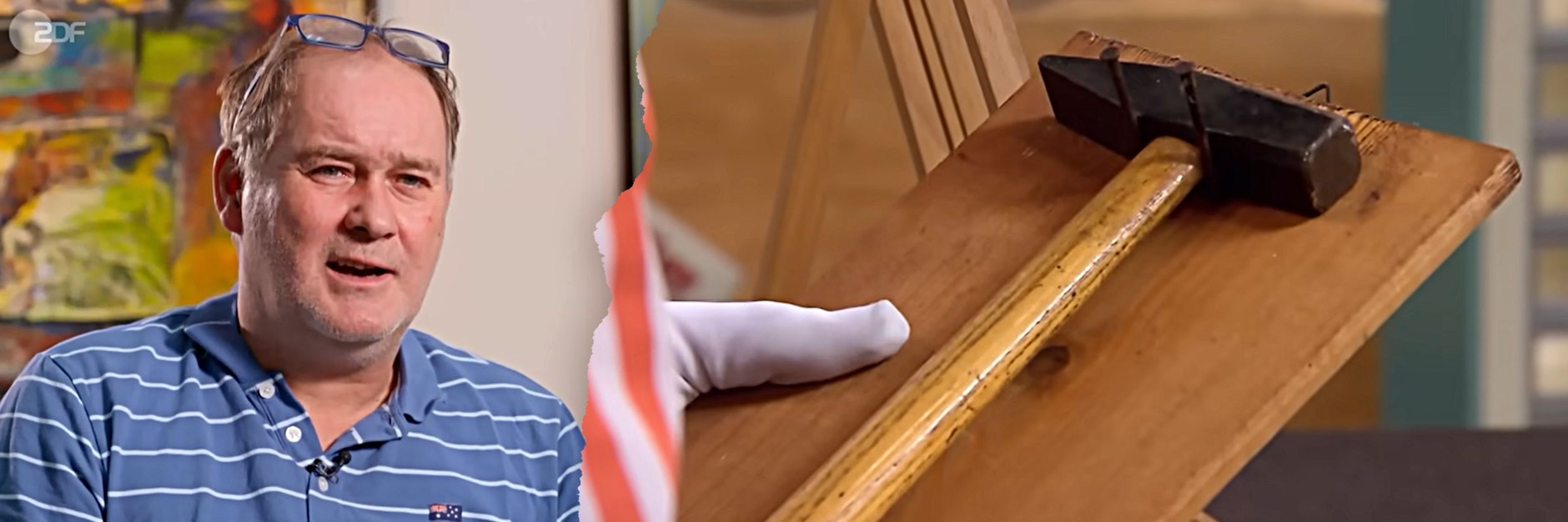 „Bares für Rares“-Star Walter „Waldi“ Lehnertz kaufte den Hammer bei Bares für Rares - und verlieh ihm den letzten Schliff.