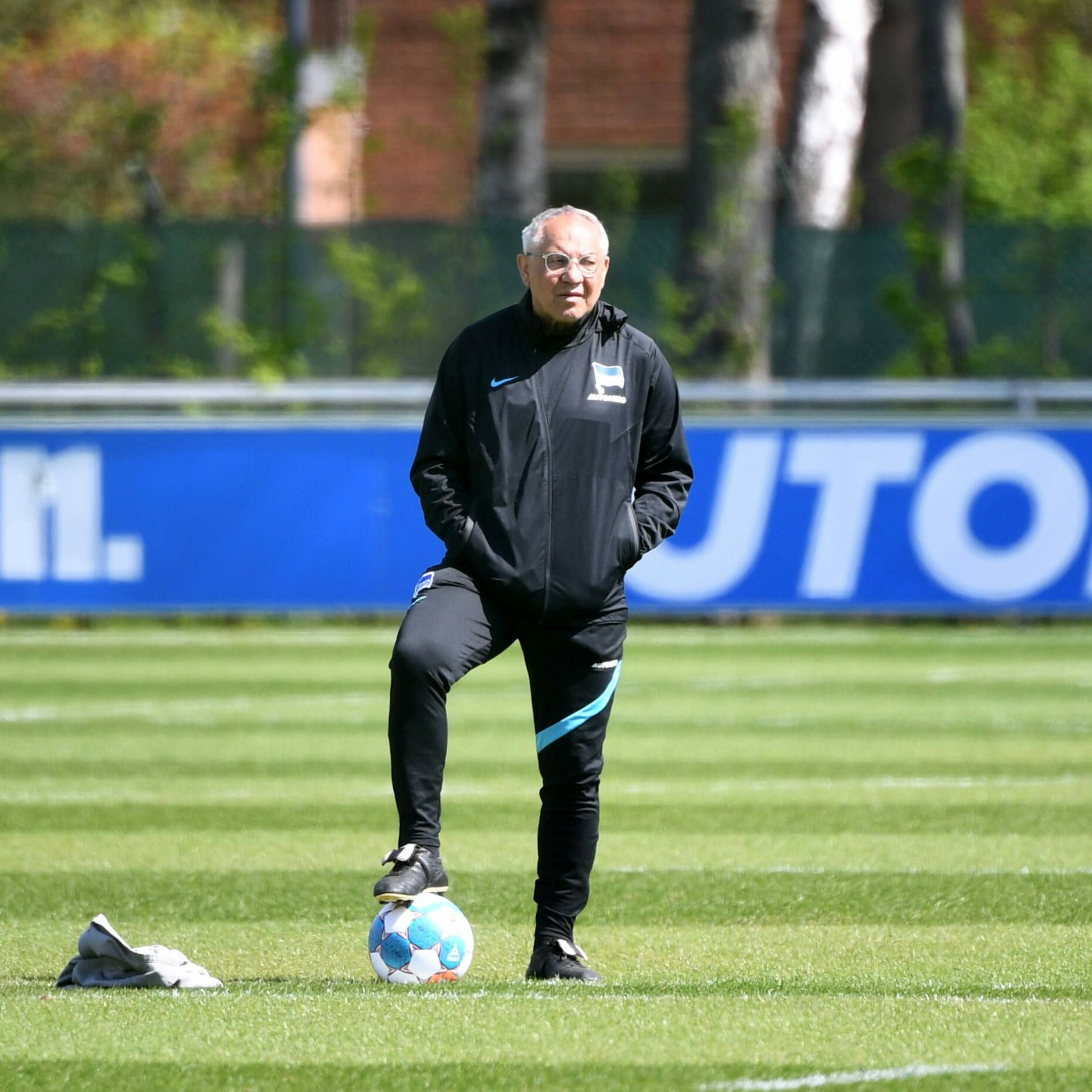 Herthas Trainer Felix Magath schaute in dieser Woche genau auf das Sturmduo Selke und Belfodil.