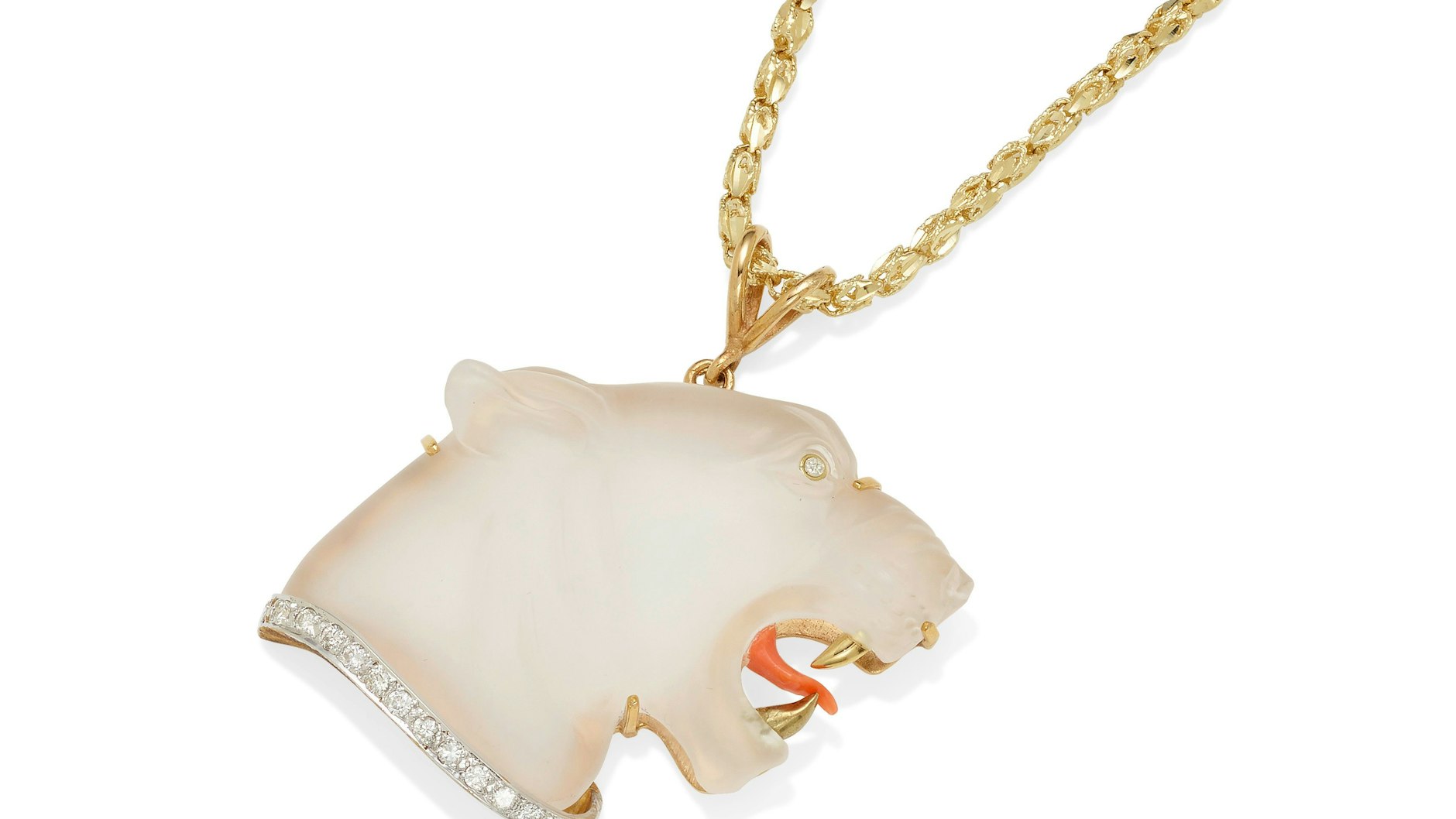 Ein Anhänger in Form eines Tigerkopfes – er gehörte Siegfried und Roy – kommt nun unter den Hammer.