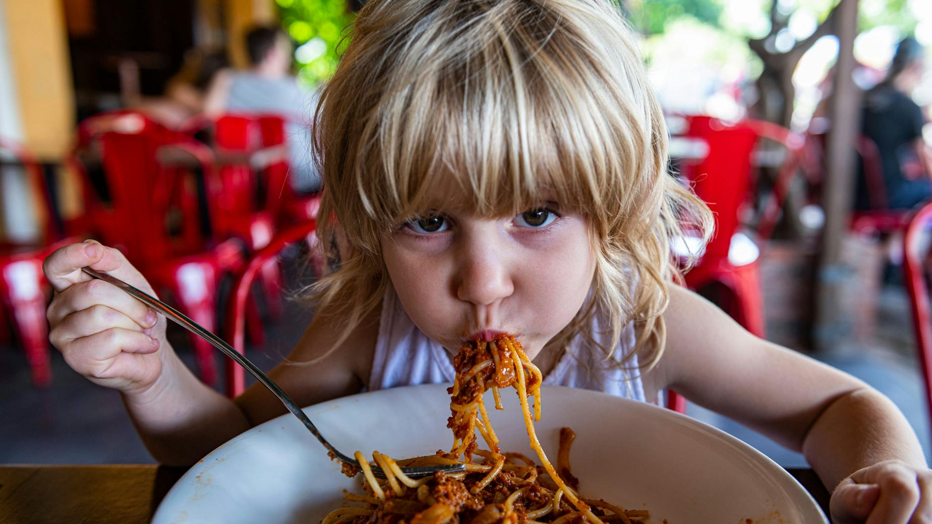 Wozu mühsam die Karte studieren, wenn es leckere Nudeln gibt?