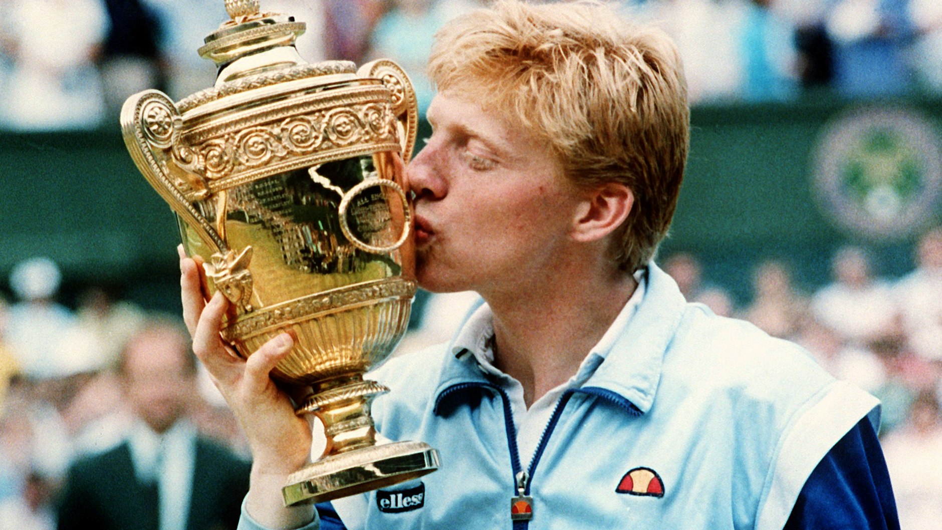 Wimbledon 1986: Der damals 18-jährige Leimener Boris Becker gewinnt zum zweiten Mal in Folge das Herren-Einzel-Finale in Wimbledon.