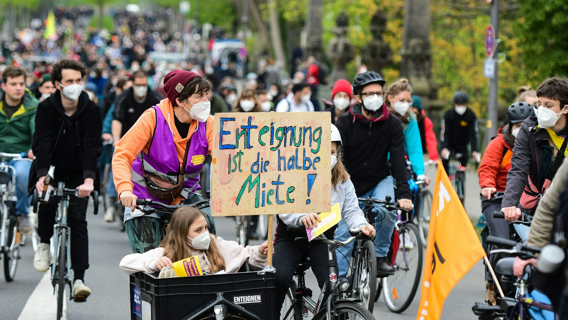 Auch im vergangenen Jahr führte eine Fahrraddemo durch den Stadtteil Grunewald.